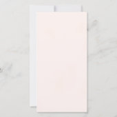 Sympathie Foto Blush Pink Waterverf Memorial Card (Achterkant)
