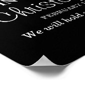 Sympathie foto collage in liefhebbend geheugen beg poster (Hoek)