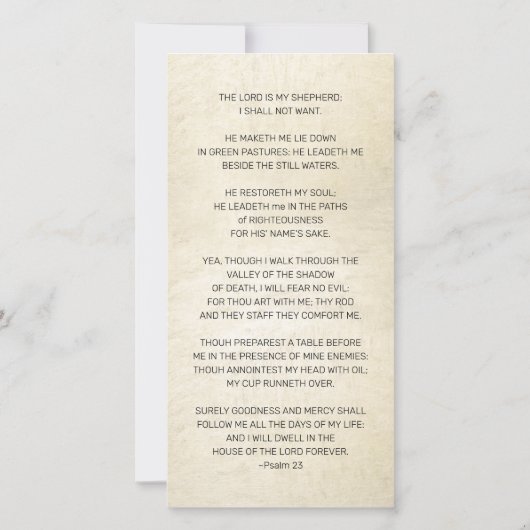 Sympathie Foto Elegant Script Gold Funeral Prayer (Achterkant)