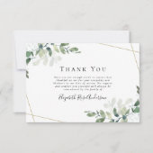 Sympathie Foto Eucalyptus Funeral Hartelijk dank Bedankkaart (Voorkant)