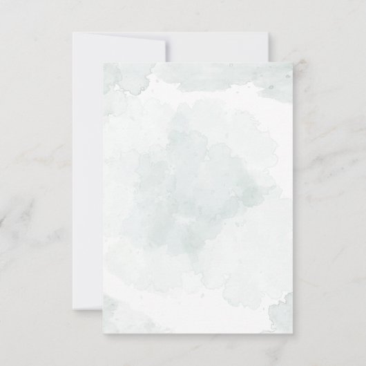 Sympathie Foto Eucalyptus Funeral Hartelijk dank Bedankkaart (Achterkant)