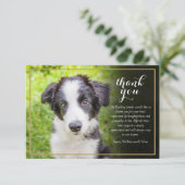 Sympathie Foto Script voor huisdier verlies Bedankkaart (Staand voorkant)