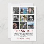 Sympathie Fotocollage begrafenis Bedankkaart (Voorkant)