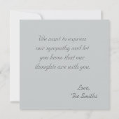 Sympathie Fotokaart Kaart (Achterkant)