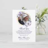 Sympathie Funeral bedankt jullie Waterverf Floral  (Staand voorkant)