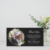 Sympathie Funeral bedankt jullie Waterverf Floral (Staand voorkant)