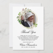 Sympathie Funeral bedankt jullie Waterverf Floral  (Voorkant)