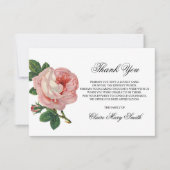 Sympathie Funeral BEDANKT U  Roos Floral (Voorkant)