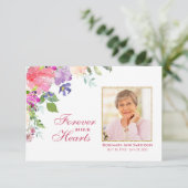 Sympathie Funeral Bedankt voor de Floral foto (Staand voorkant)