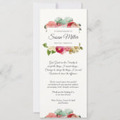 Sympathie Funeral Bedankt voor de Floral foto Kaart (Voorkant)