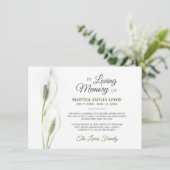 Sympathie Funeral Calla Lily Flowers Bedankkaart (Staand voorkant)