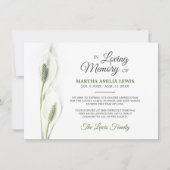 Sympathie Funeral Calla Lily Flowers Bedankkaart (Voorkant)