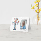 Sympathie Funeral Dank je foto Kaart (Gele Bloem)