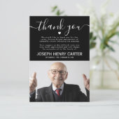 Sympathie Funeral foto Bedankkaart (Staand voorkant)