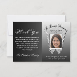 Sympathie Funeral Foto bedankt