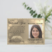 Sympathie Funeral Foto: DANK U MET Hart (Staand voorkant)