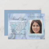 Sympathie Funeral Foto: DANK U MET Hart (Voorkant / Achterkant)