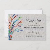 Sympathie Funeral Memorial Bedankt (Voorkant)