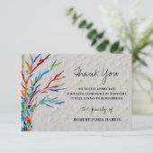 Sympathie Funeral Memorial Bedankt (Staand voorkant)