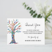 Sympathie Funeral Memorial Bedankt (Staand voorkant)