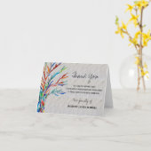 Sympathie Funeral Memorial Bedankt Kaart (Gele Bloem)