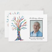 Sympathie Funeral Memory Dankuwel foto (Voorkant / Achterkant)