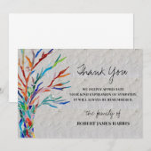 Sympathie Funeral Memory Hartelijk dank Bedankkaart (Voorkant / Achterkant)