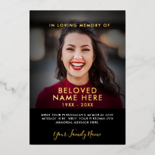 Sympathie Funeral Memory Photo Folie Kaarten