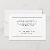 Sympathie Funeral Pink Mauve Flower BEDANKT U (Achterkant)