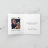 Sympathie Gedenkteken Religieus Kruis Wit Goud FOT Bedankkaart (Binnen)