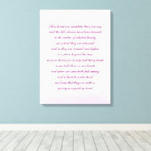 Sympathie gedicht kunst canvas afdruk (Insitu (Houten vloer))