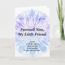 Sympathie Gedicht Pet Gevouwen Kaart