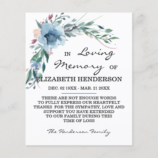 Sympathie Geheugen /Dank u. (Voorkant)