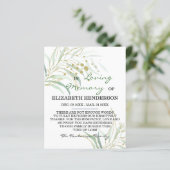 Sympathie Geheugen /Dank u. (Staand voorkant)