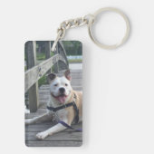 Sympathie Gezegde Pet Dog Foto Keepomwille Sleutelhanger (achterkant)