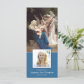 Sympathie Gezegende Maria begrafenis Dank u kaart (Staand voorkant)