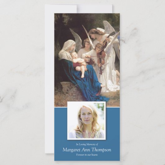 Sympathie Gezegende Maria begrafenis Dank u kaart (Voorkant)