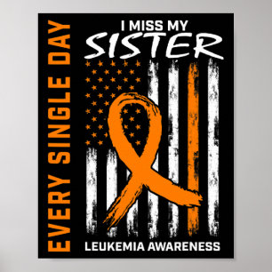 Sympathie Gifts Verlies van Zuster Oranje Leukemie Poster