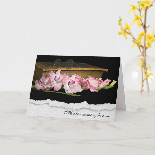 Sympathie Gladiolus over de oude Bijbel Kaart (Gele Bloem)