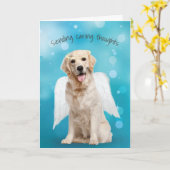 Sympathie Golden Retriever Verlies van Pet Kaart (Gele Bloem)