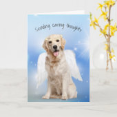 Sympathie Golden Retriever Verlies van Pet Kaart (Gele Bloem)
