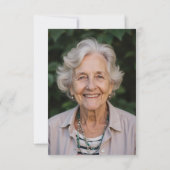 Sympathie Gouden Kruis Foto Begrafenis Bedankkaart (Achterkant)