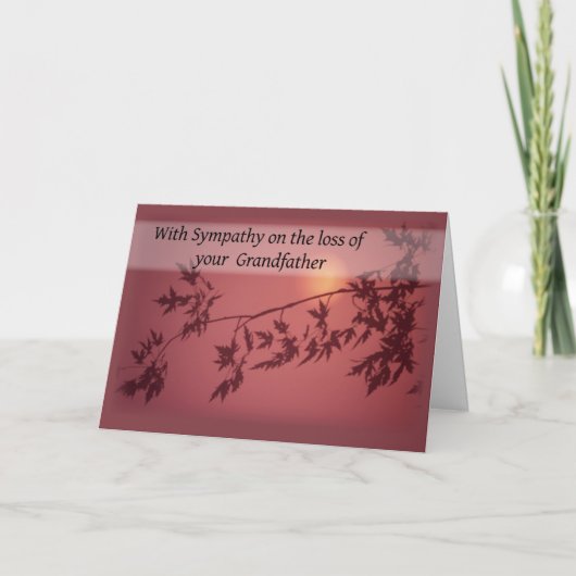 Sympathie Grootvader Kaart (Voorkant)