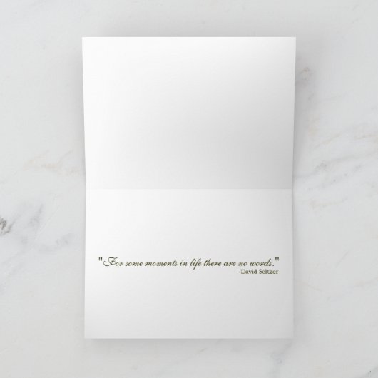 Sympathie Hartelijk dank Bedankkaart (Binnen)