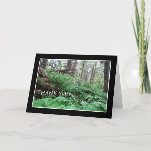 Sympathie Hartelijk dank Bedankkaart (Voorkant)