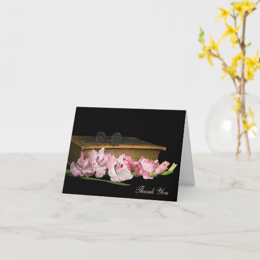 Sympathie Hartelijk dank Gladiolus Kaart (Gele Bloem)