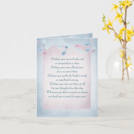 Sympathie Hartelijk dank Kaart (Gele Bloem)