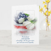 Sympathie Hartelijk dank voor de Tulpen op de vlag Kaart (Gele Bloem)