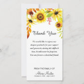 Sympathie Hartelijk dank voor de Waterverf van de  Bedankkaart (Voorkant)