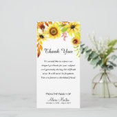 Sympathie Hartelijk dank voor de Waterverf van de  Bedankkaart (Staand voorkant)